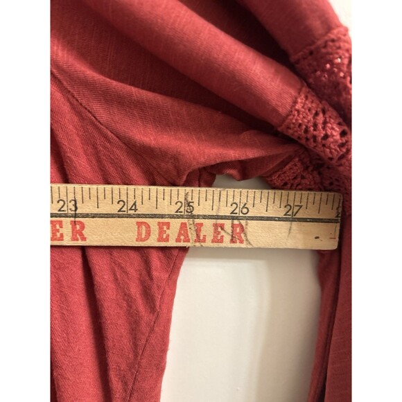 OSO Casuals Bell Sleeve Crocheted & Embroidered Scoop Neck Top Sz 2X Boho Y2K - Picture 8 of 9